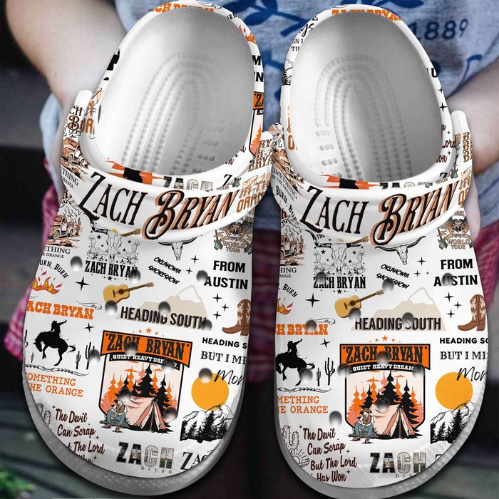 new design singer zach bryan white classic clogs for men 26 women g7ncs