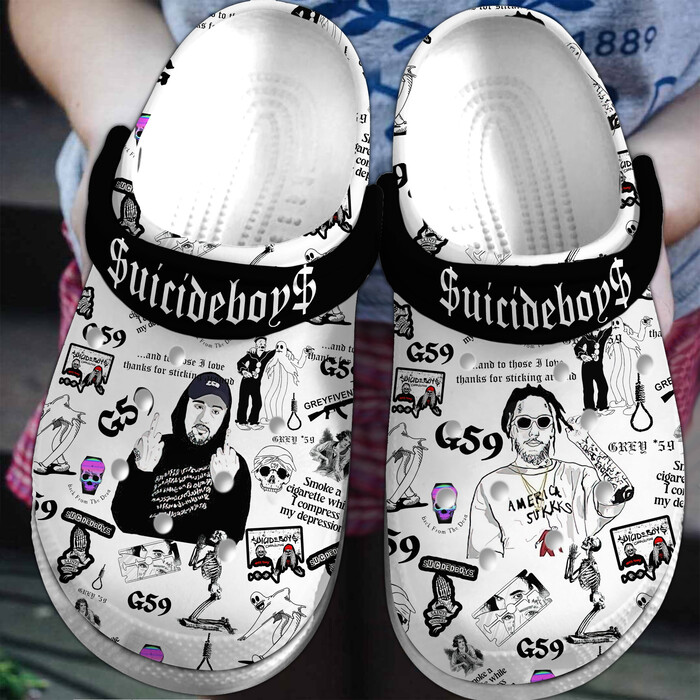 new design suicideboys music band clogs unique gift for fans so8yq