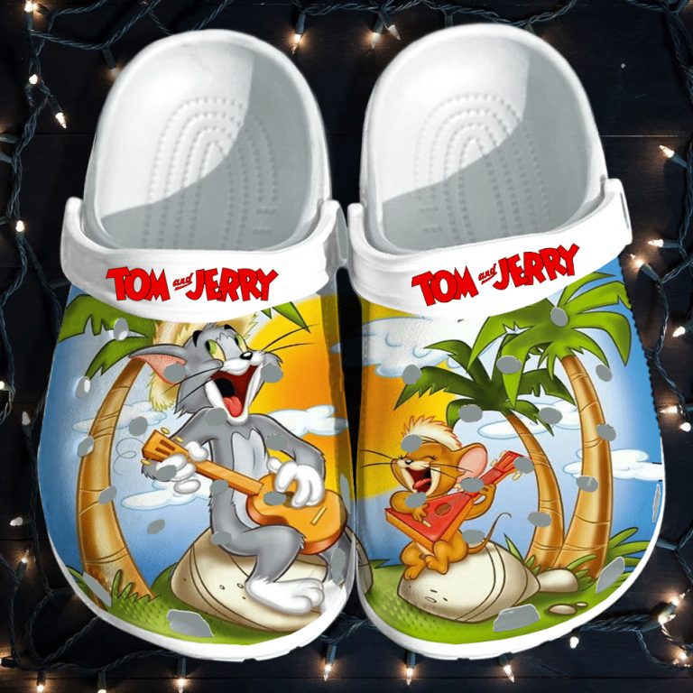 new design tom and jerry singing on the beach colorful clogs ctknk