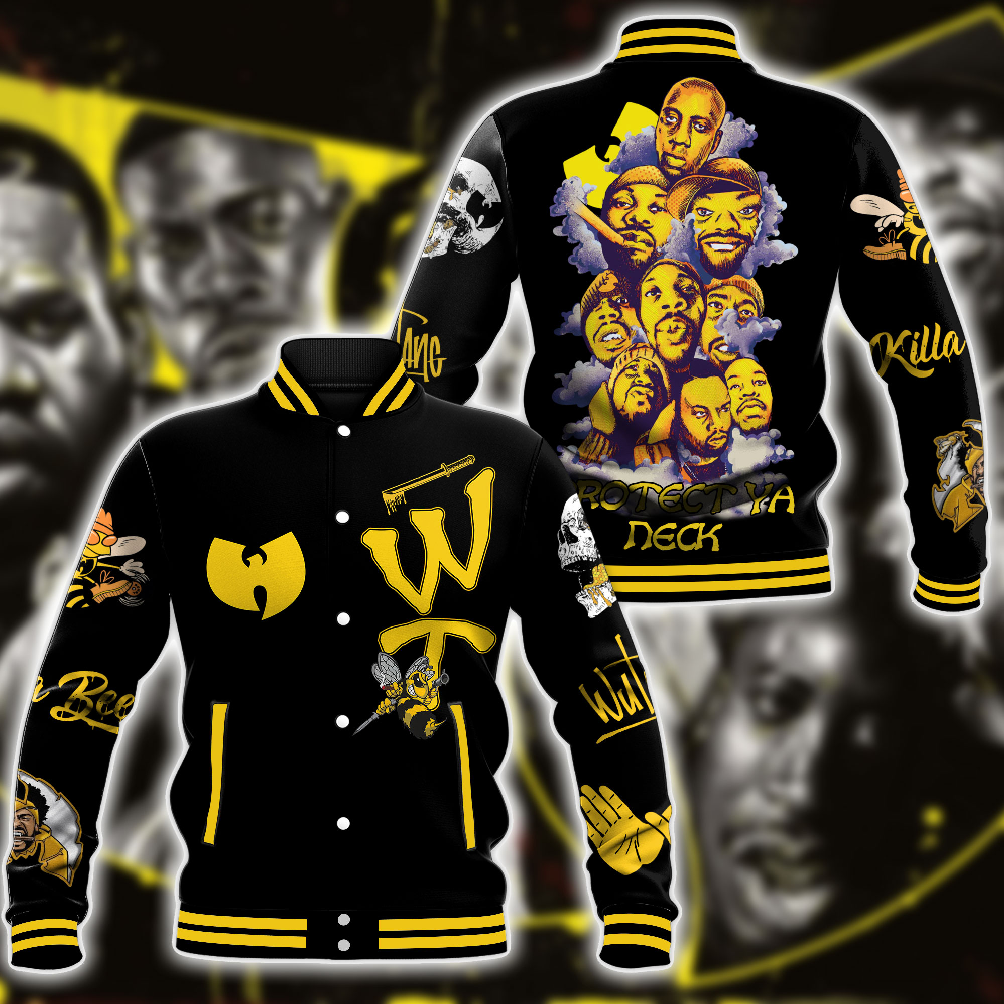 new design w t clan black jersey jacket 6helj