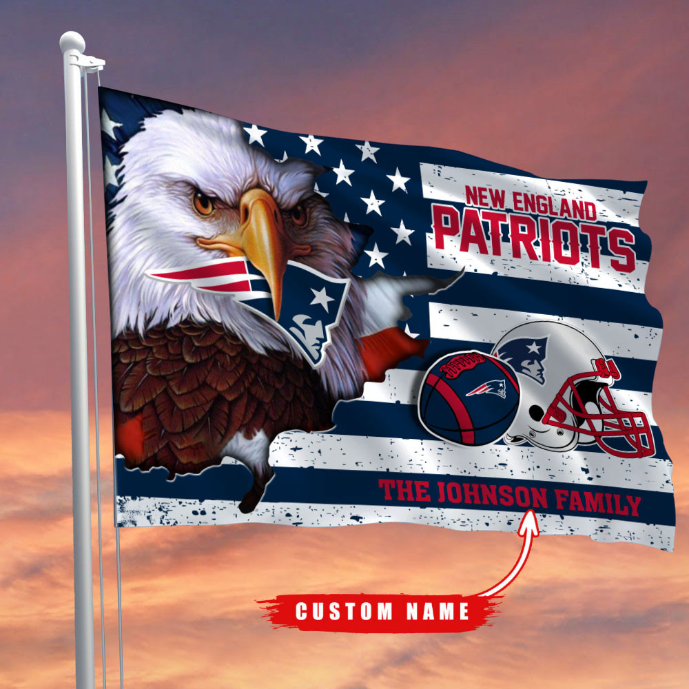 new england patriots flag custom name fl1j0