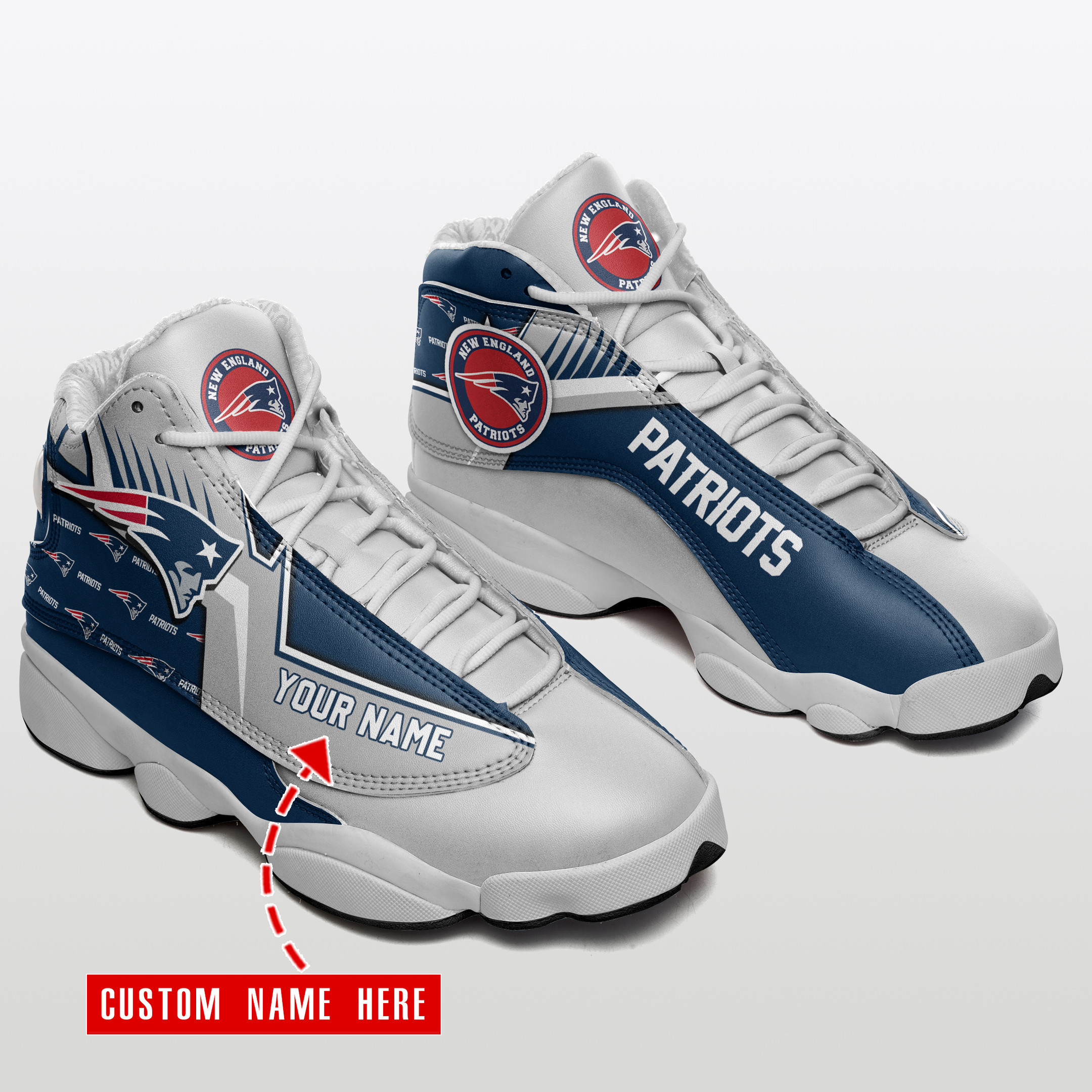 new england patriots personalized ajd13 sneakers bg84 pm4xf