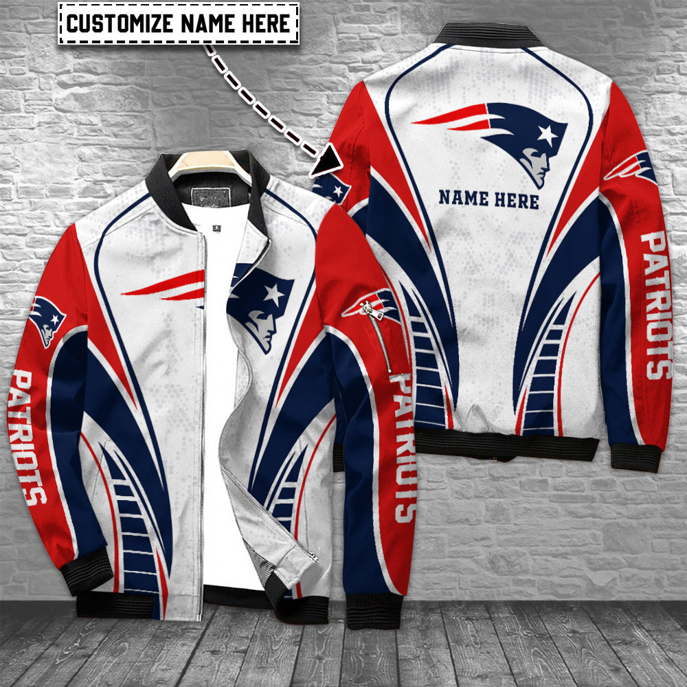 new england patriots personalized bomber jacket bg523 jzeh9