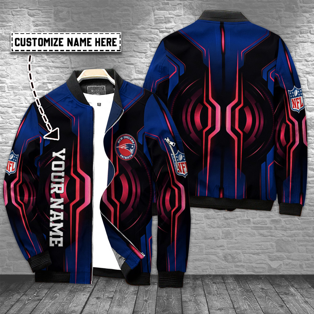 new england patriots personalized bomber jacket bg702 siqvs
