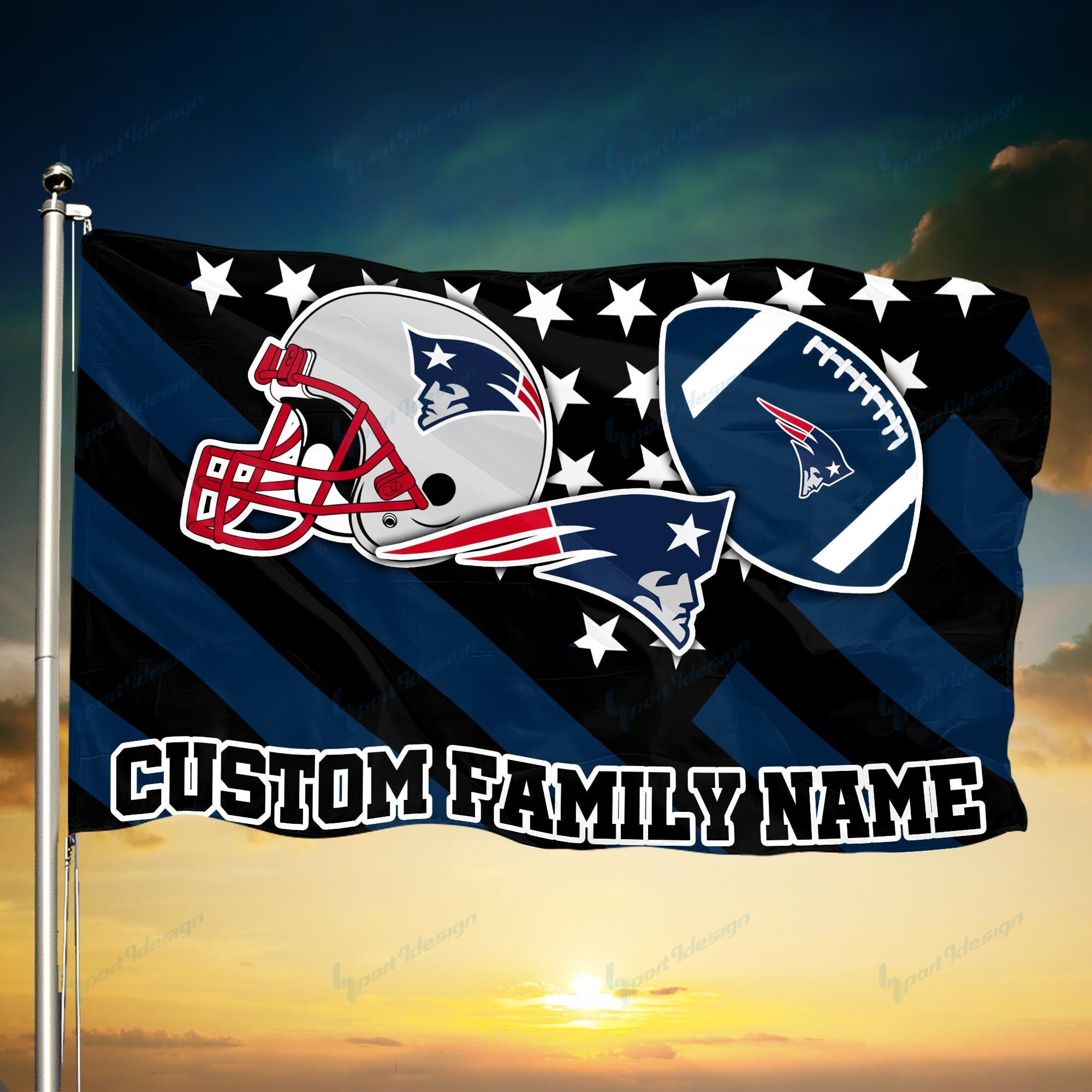 new england patriots personalized flag 84 nfwt4