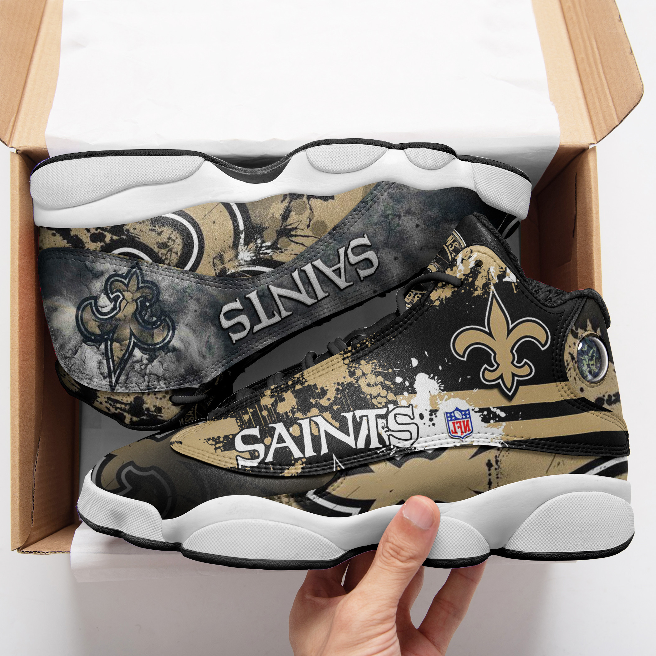 new orleans saints ajd13 sneakers 1119 y6j9h