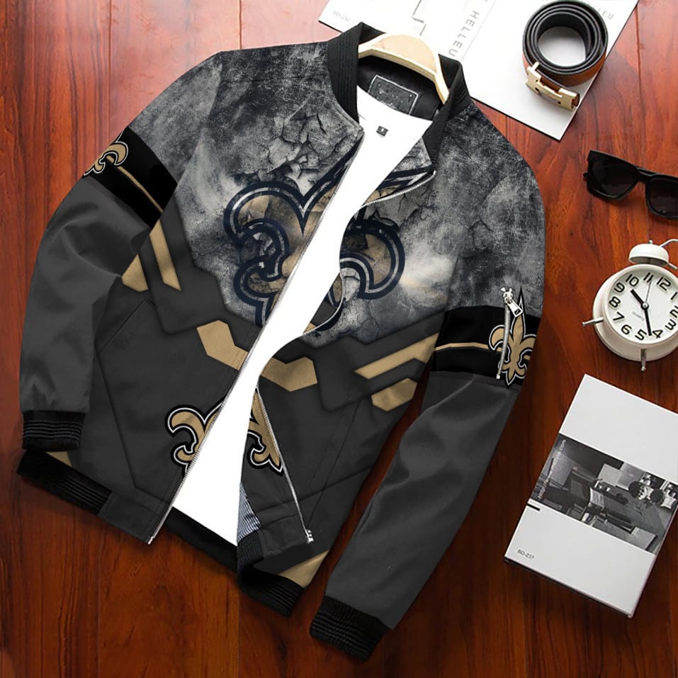 new orleans saints bomber jacket 747 qz7em