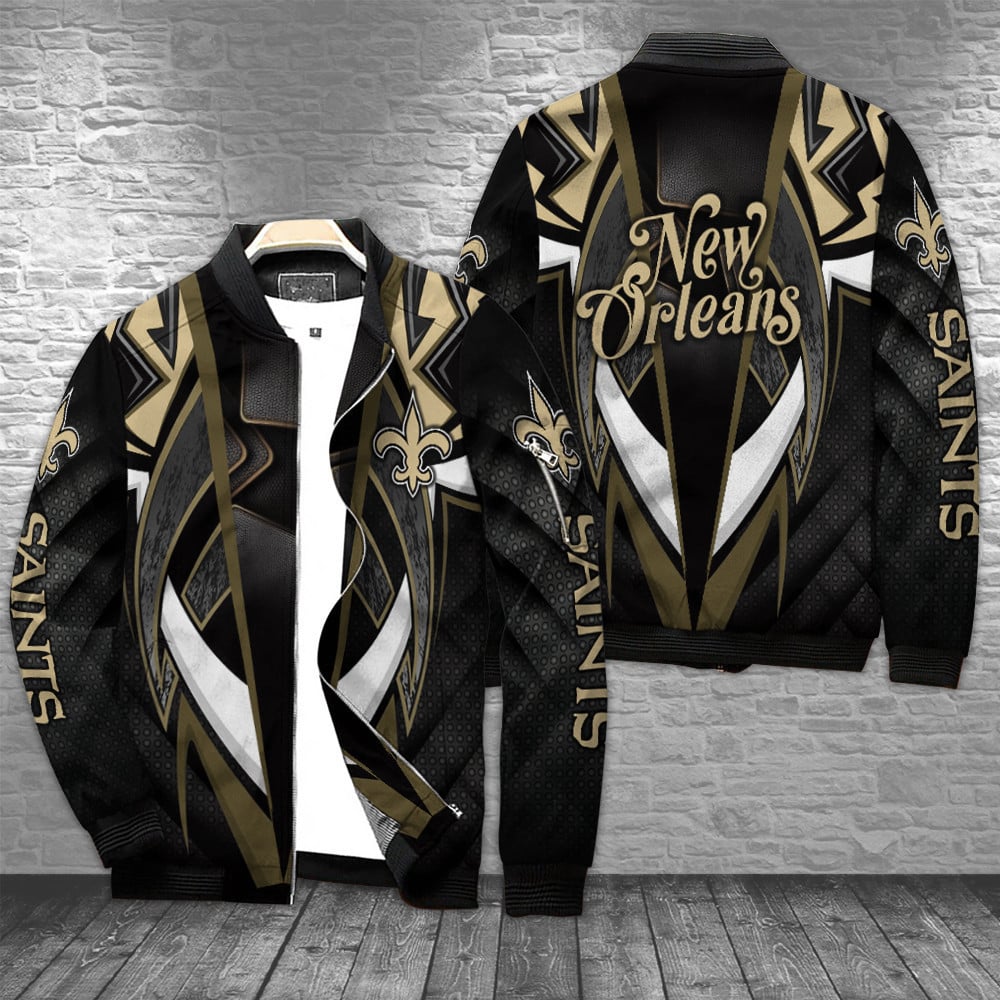 new orleans saints bomber jacket bg198 vdsfn