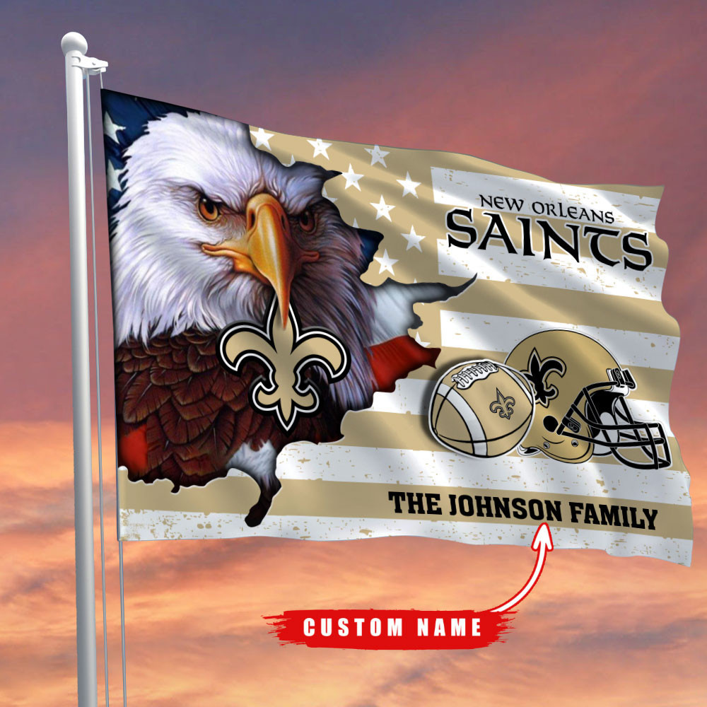 new orleans saints flag custom name ahtop