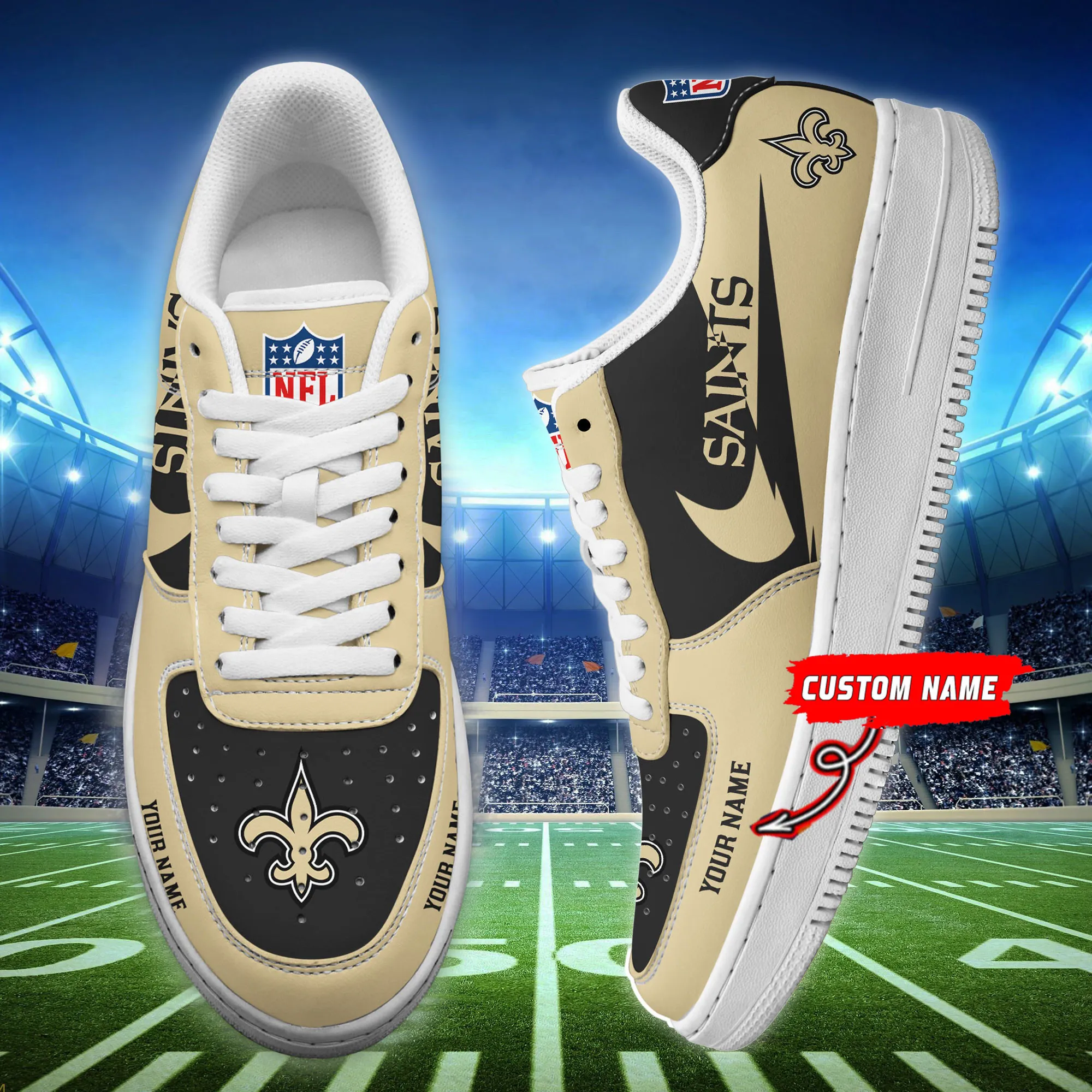 new orleans saints personalized af1 shoes bg213 unwfg