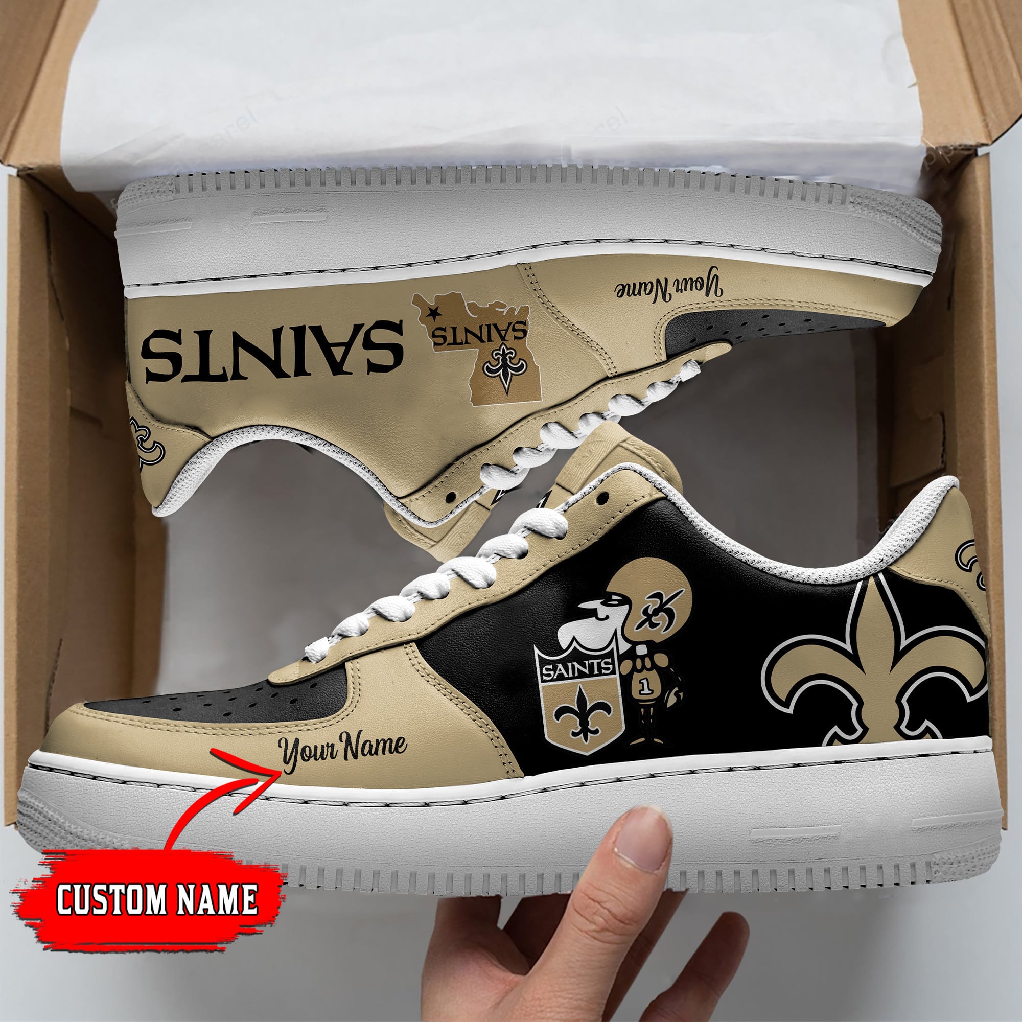 new orleans saints personalized af1 shoes bg26 cpcch