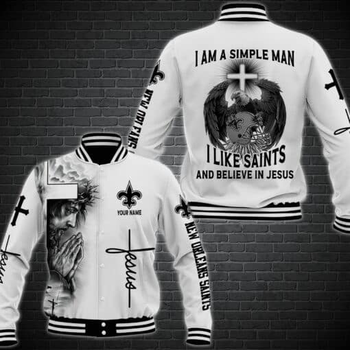 new orleans saints personalized baseball jacket 49 zmesj