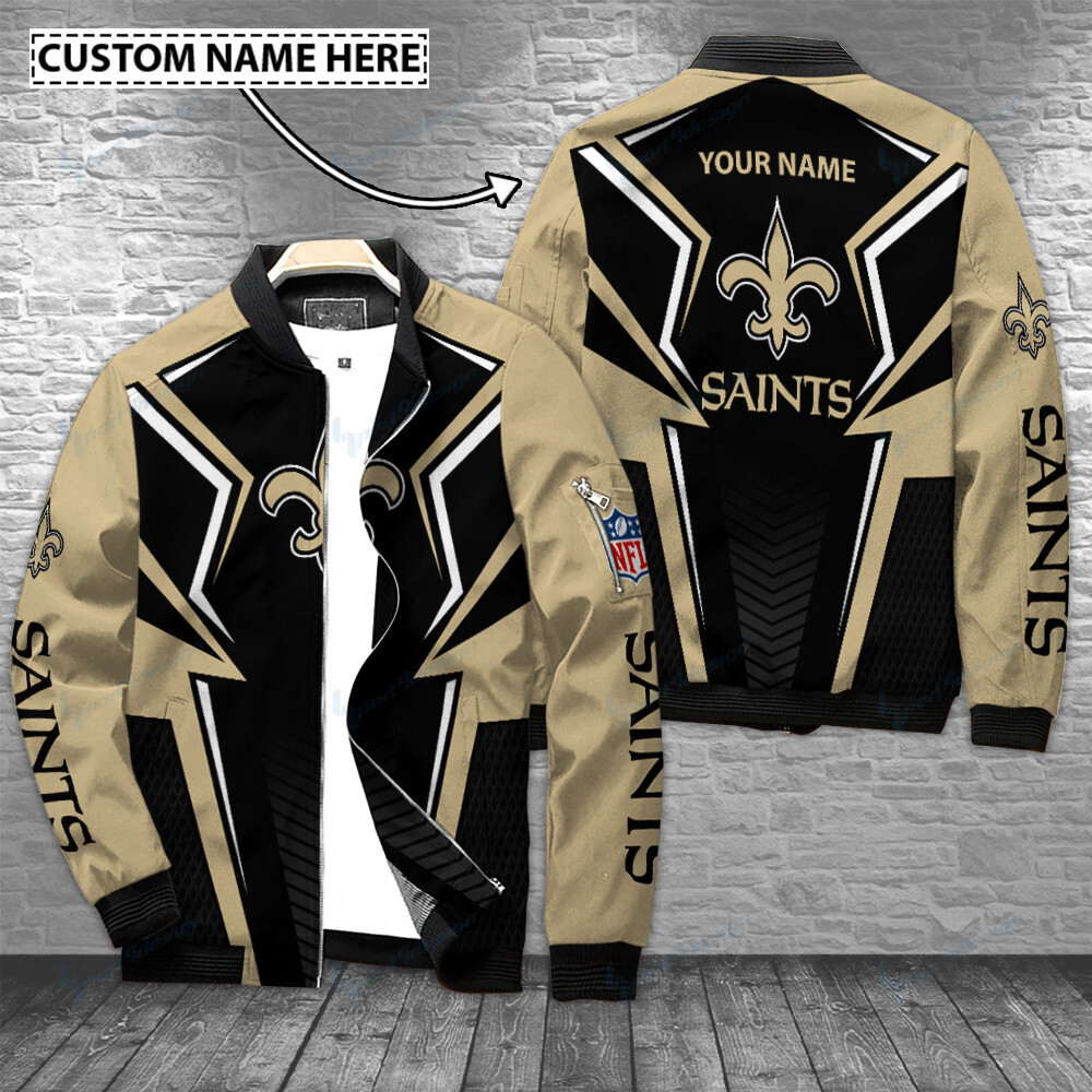 new orleans saints personalized bomber jacket bg480 fiwce