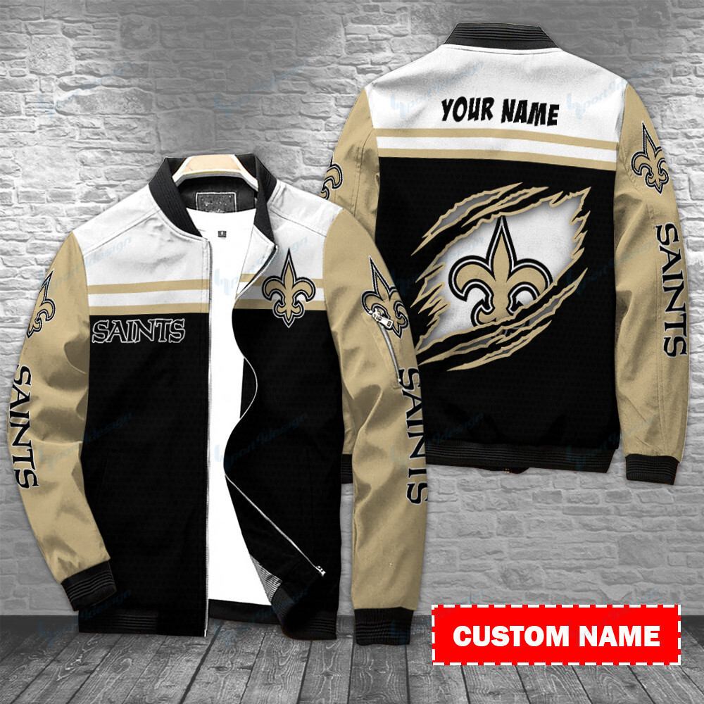 new orleans saints personalized bomber jacket bg483 5paxw