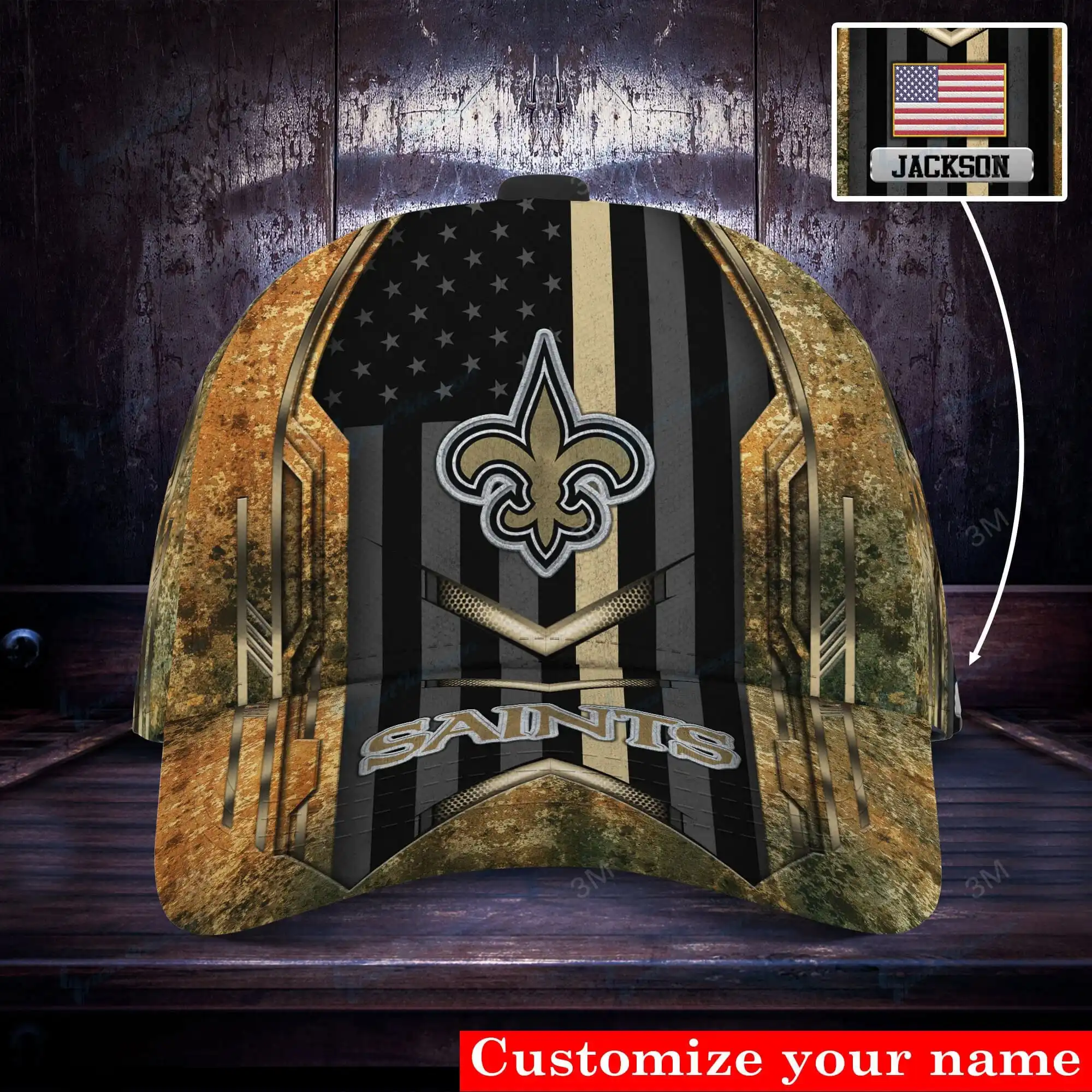 new orleans saints personalized classic cap bg534 hvdzl