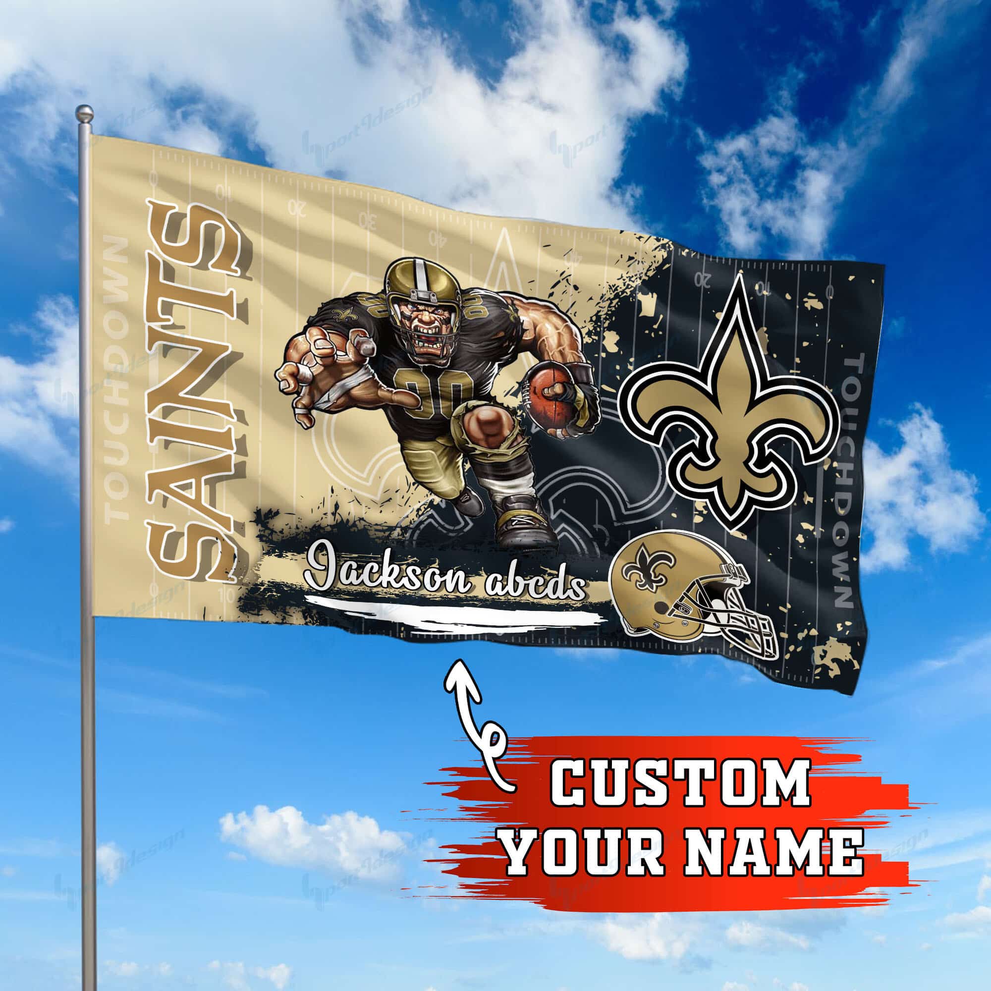new orleans saints personalized flag 257 6r8bo