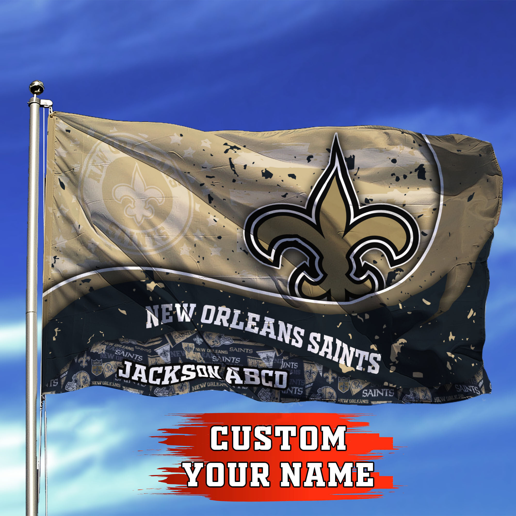 new orleans saints personalized flag 325 wcoy4