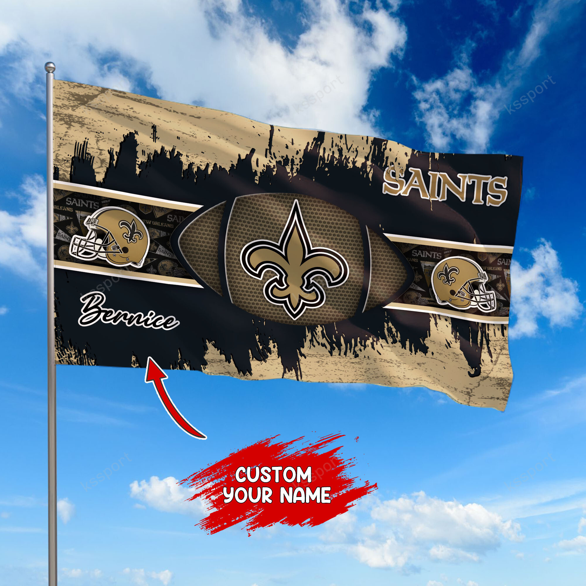 new orleans saints personalized flag 394 n7nai