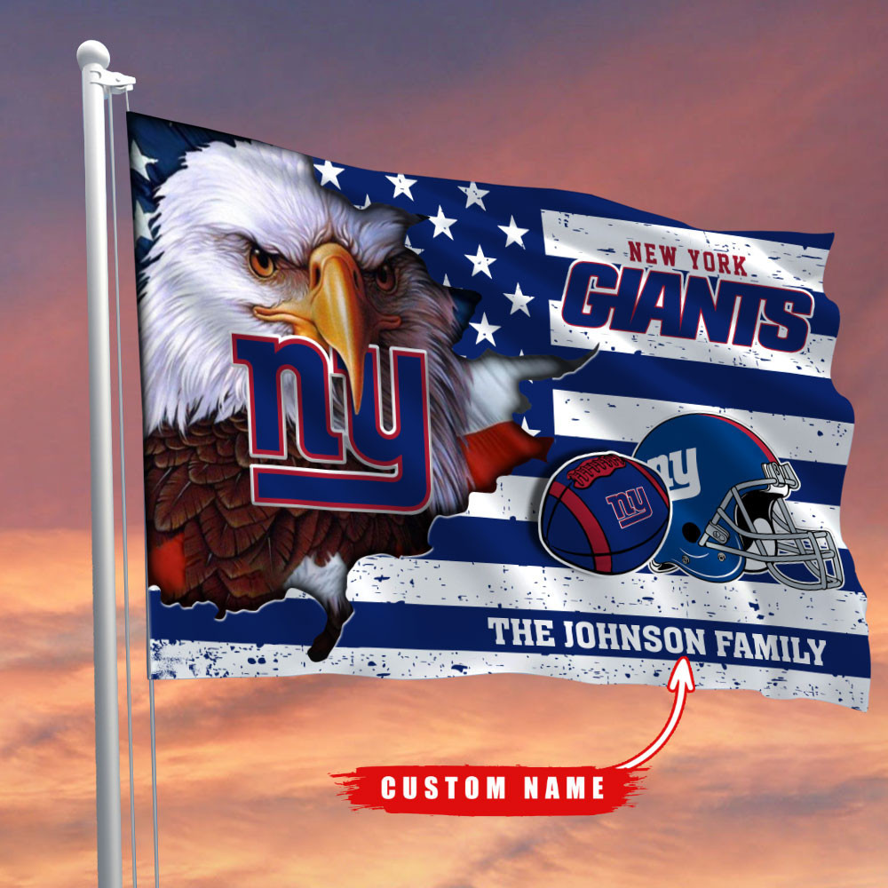 new york giants flag custom name wejk4