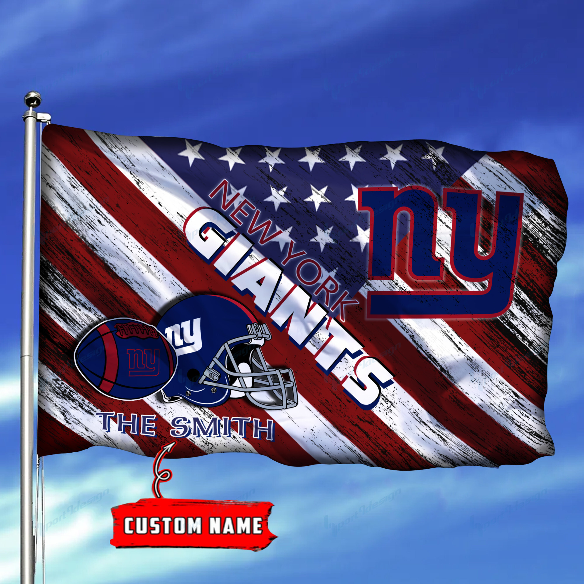 new york giants personalized flag 155 ujz0a