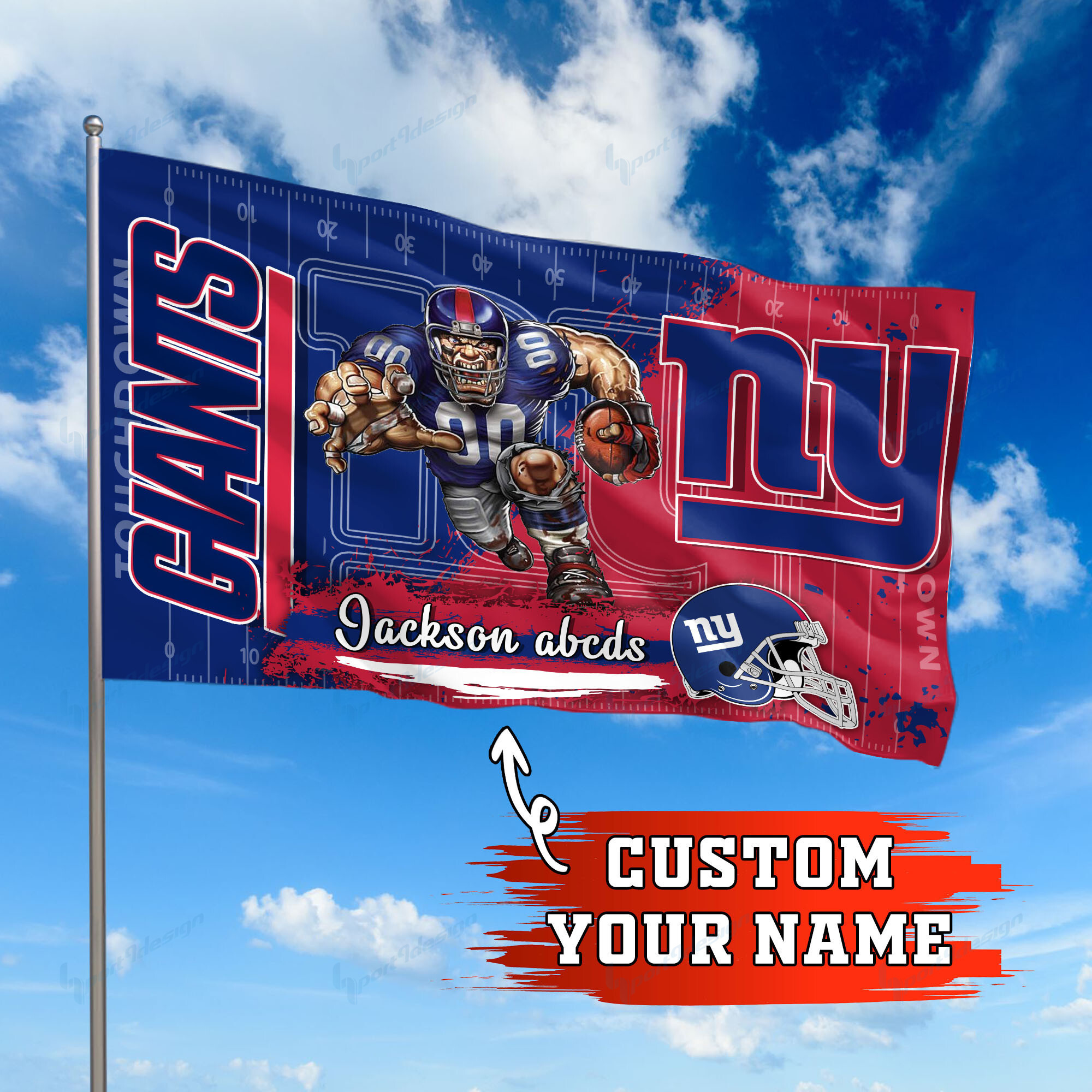 new york giants personalized flag 258 9spff
