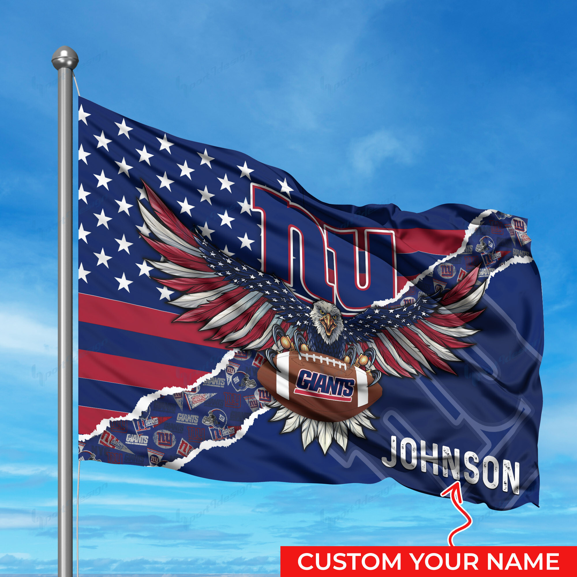 new york giants personalized flag 296 rp4gc