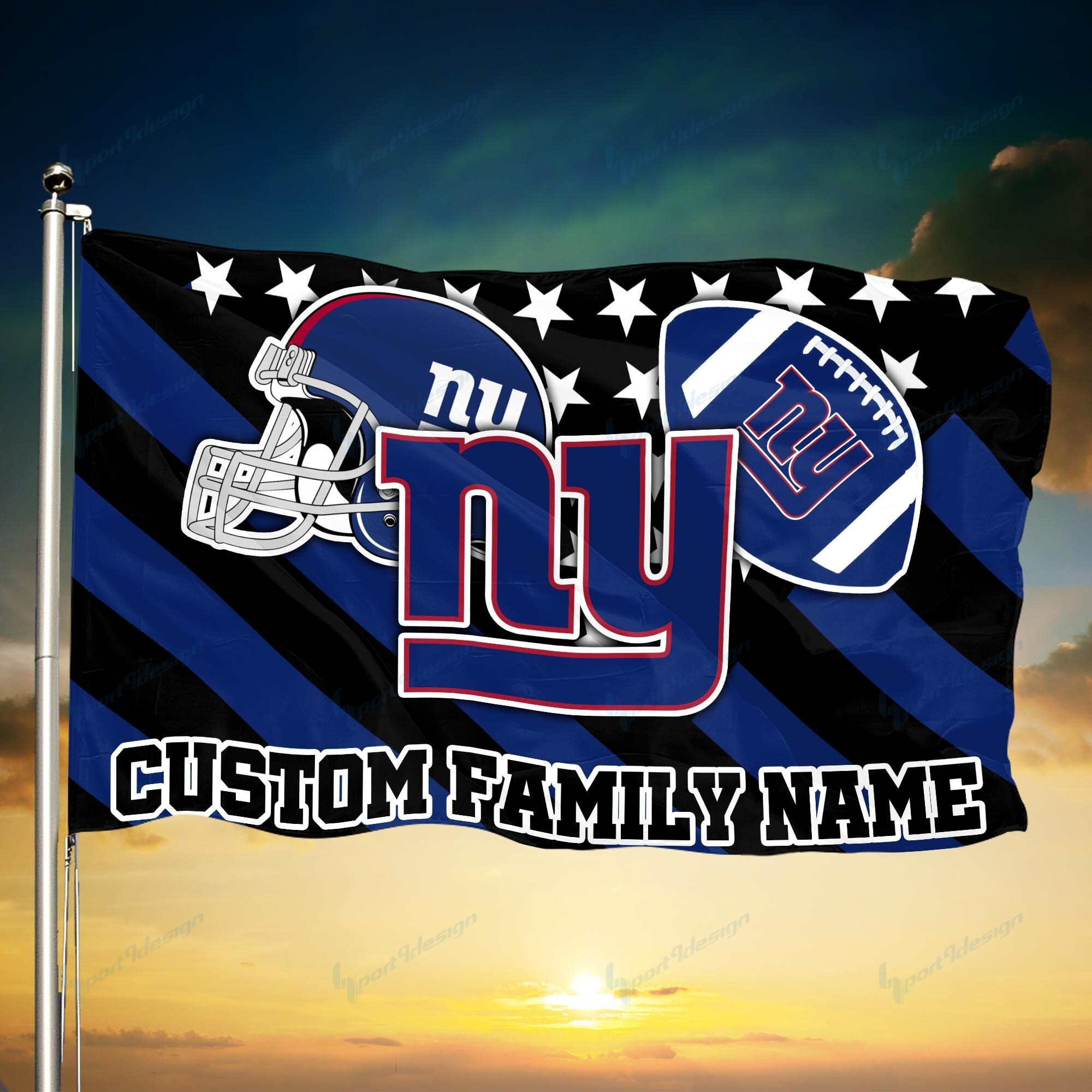 new york giants personalized flag 86 ajf23