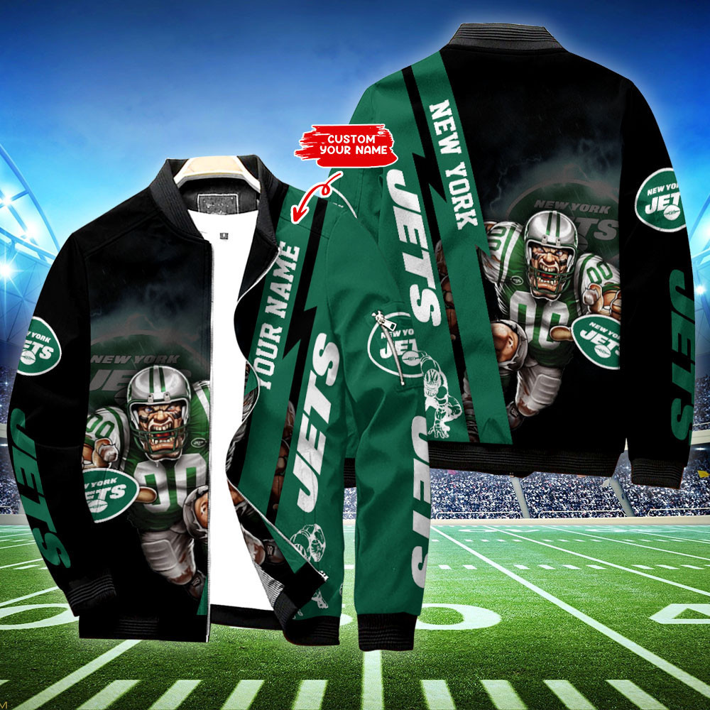 new york jets personalized bomber jacket bg535 rturi