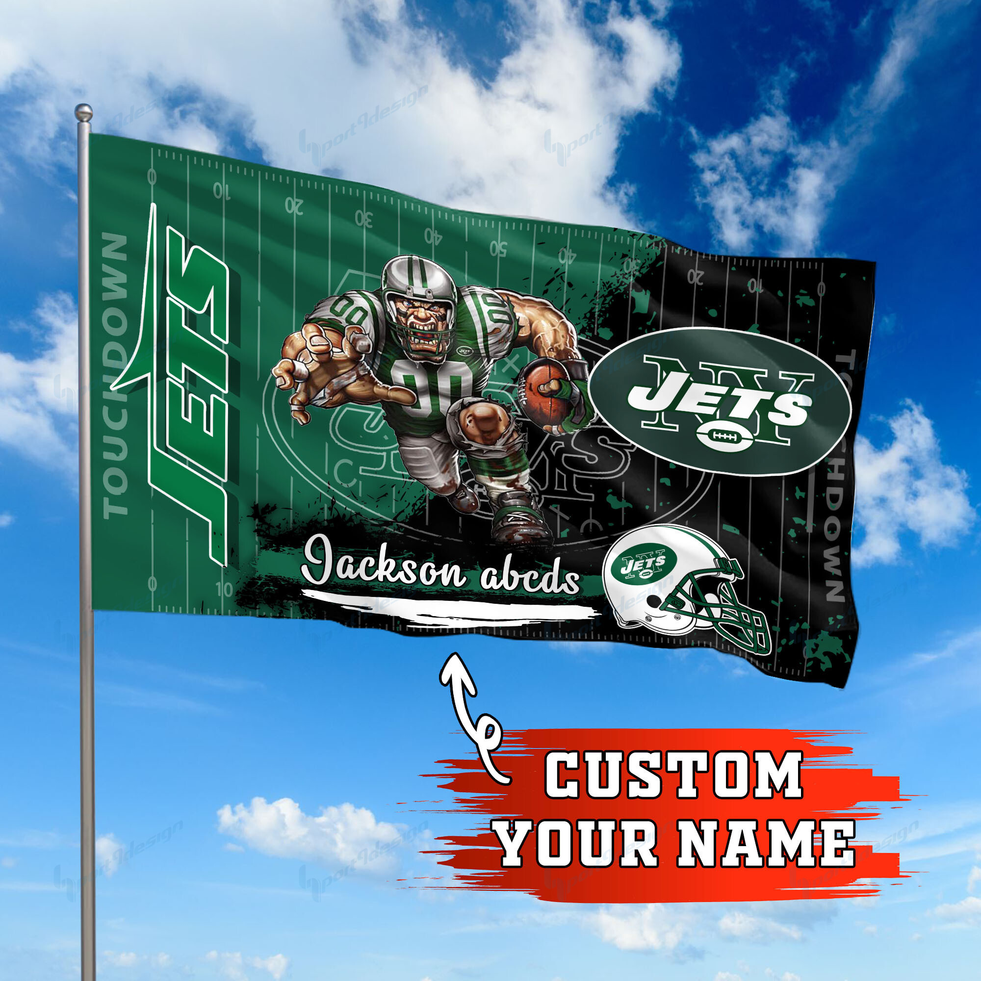 new york jets personalized flag 259 luyl4