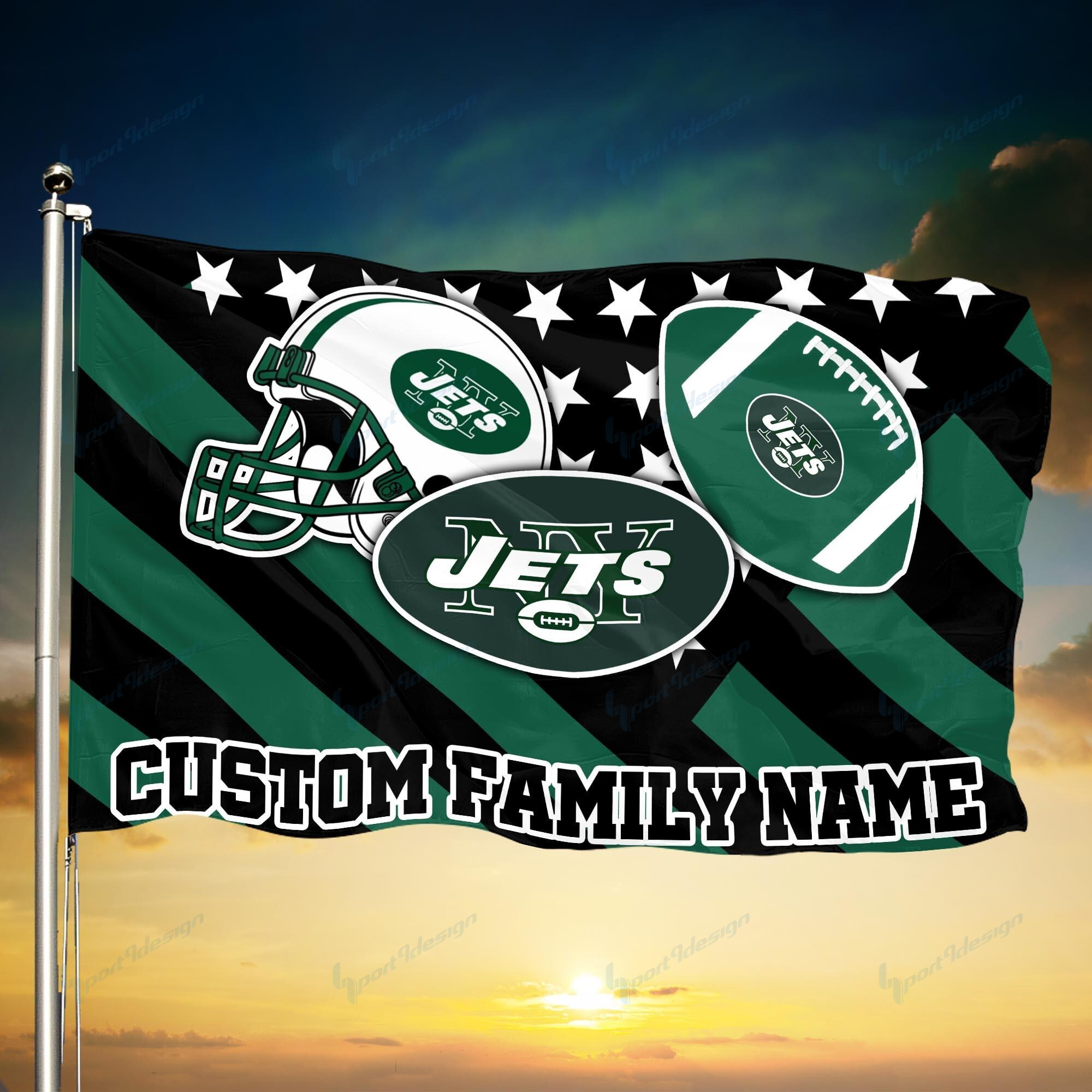 new york jets personalized flag 87 2cgdy