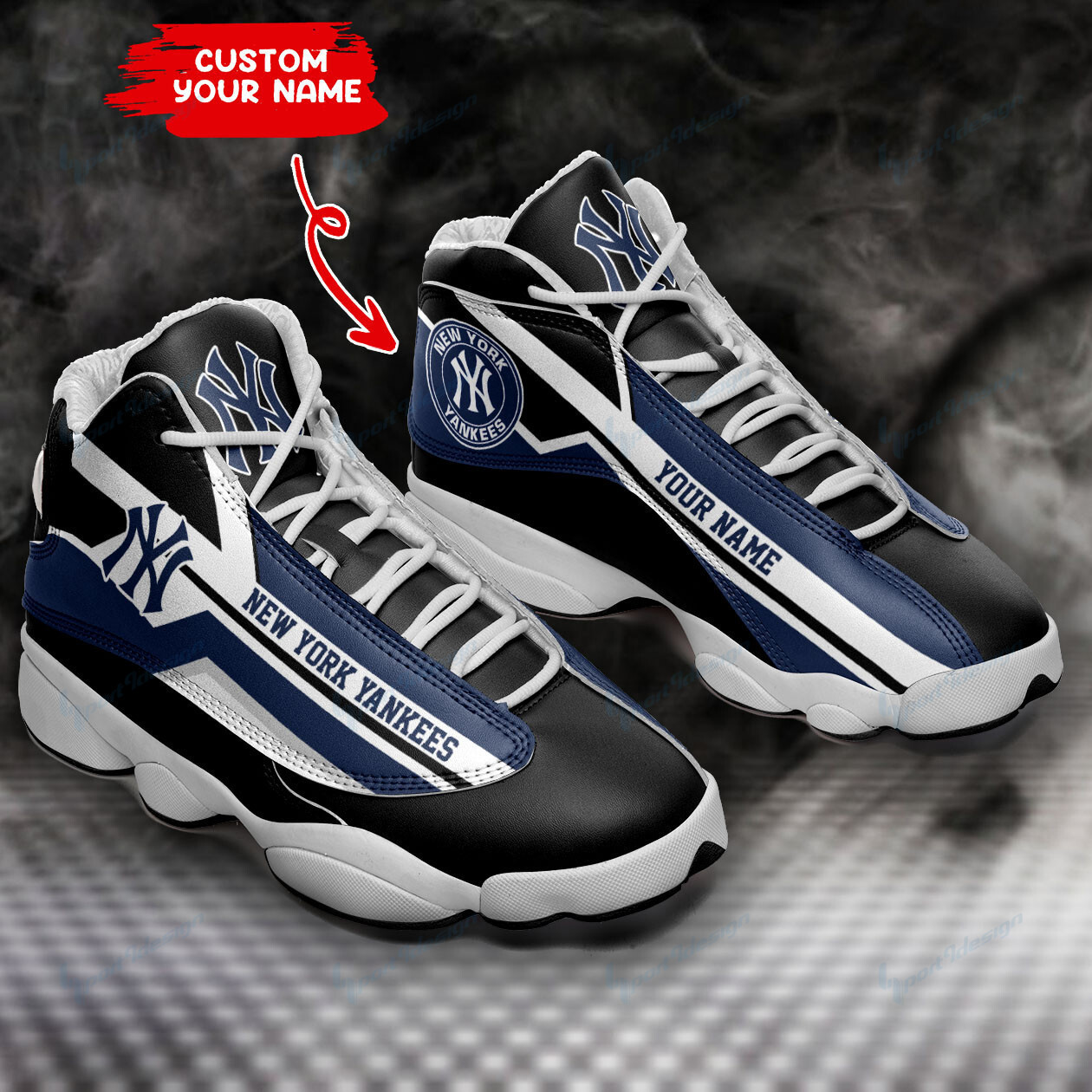 new york yankees personalized ajd13 sneakers bg137 irmo9
