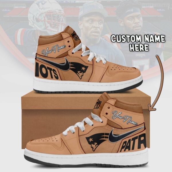 new england patriots brown air jordan 1