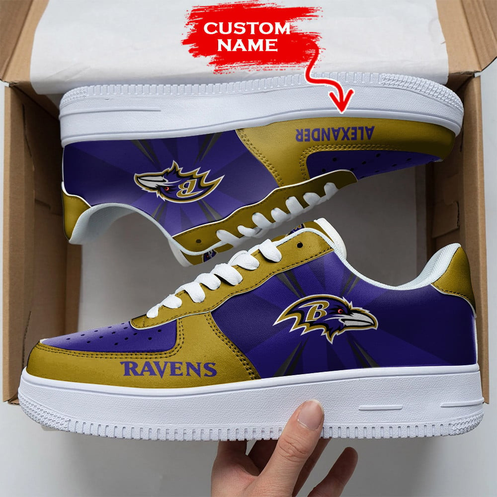 nfl baltimore ravens custom air force 1 sneakers 0ai95