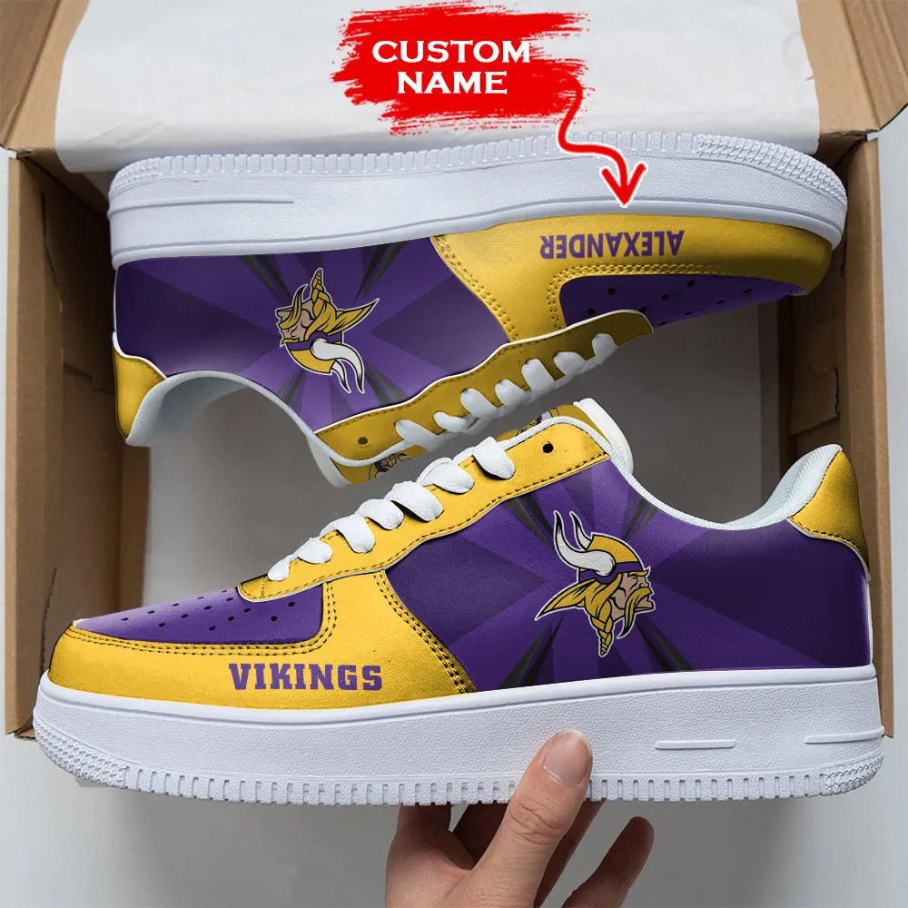 nfl minnesota vikings custom air force 1 sneakers rhpvc