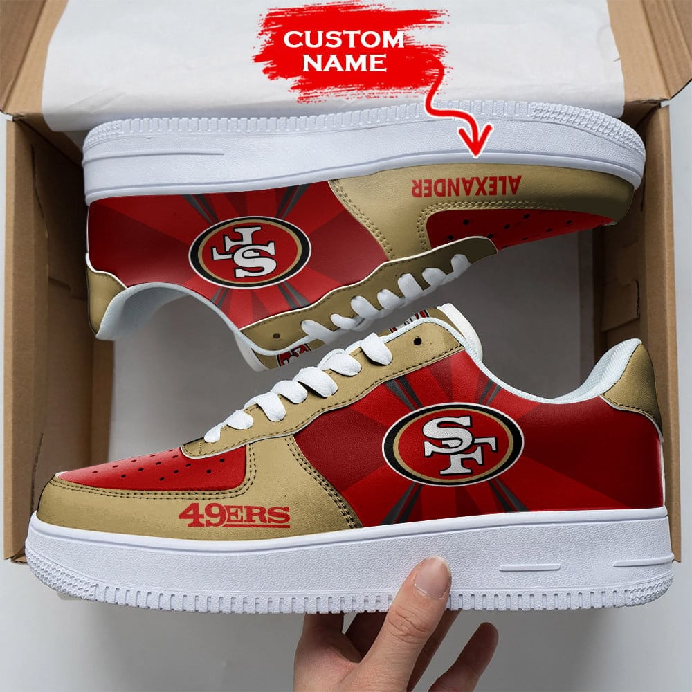 nfl san francisco 49ers custom air force 1 sneakers 8jfwc