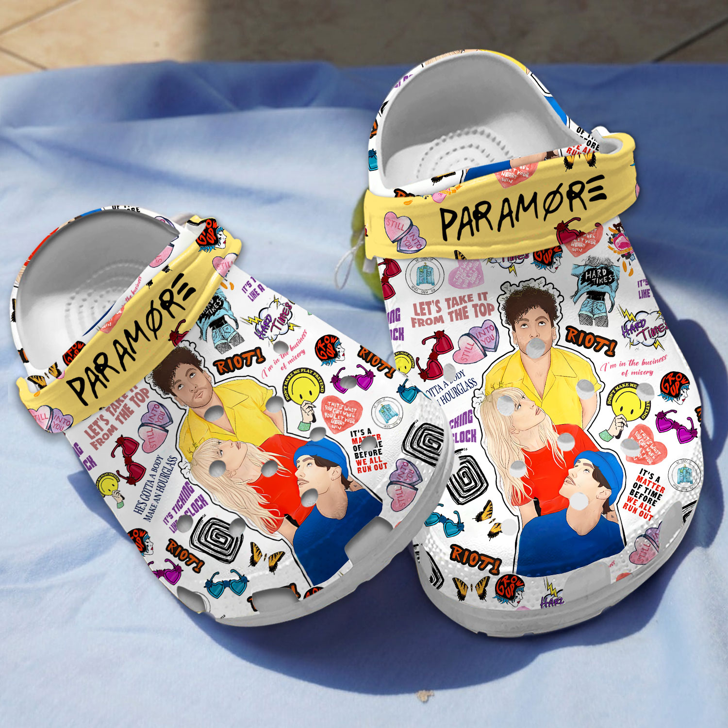 non slip 26 durable paramore music band clogs for men 26 women lj2oc