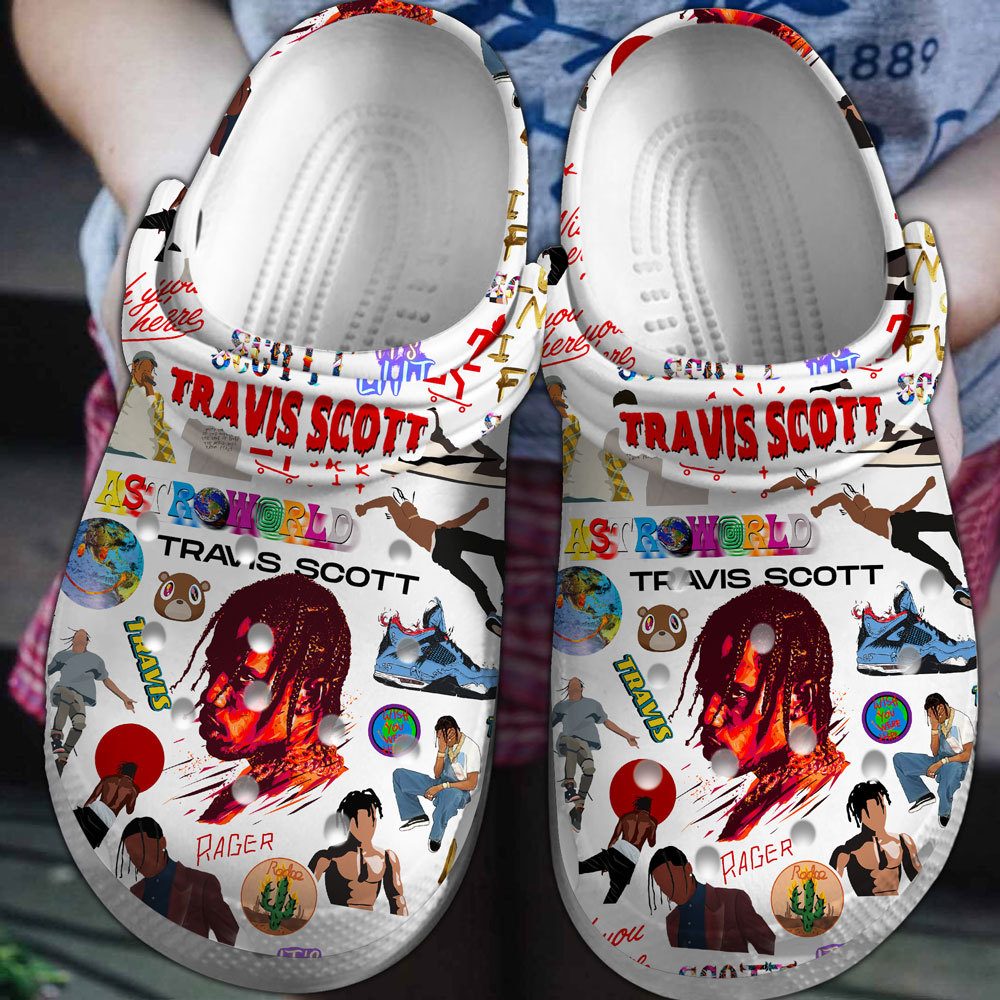 non slip 26 durable shoes travis scott white clogs for kids and adults 5tylj