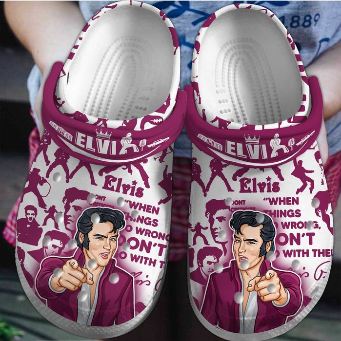 non slip and comfortable music star elvis presley crocs v4kvn