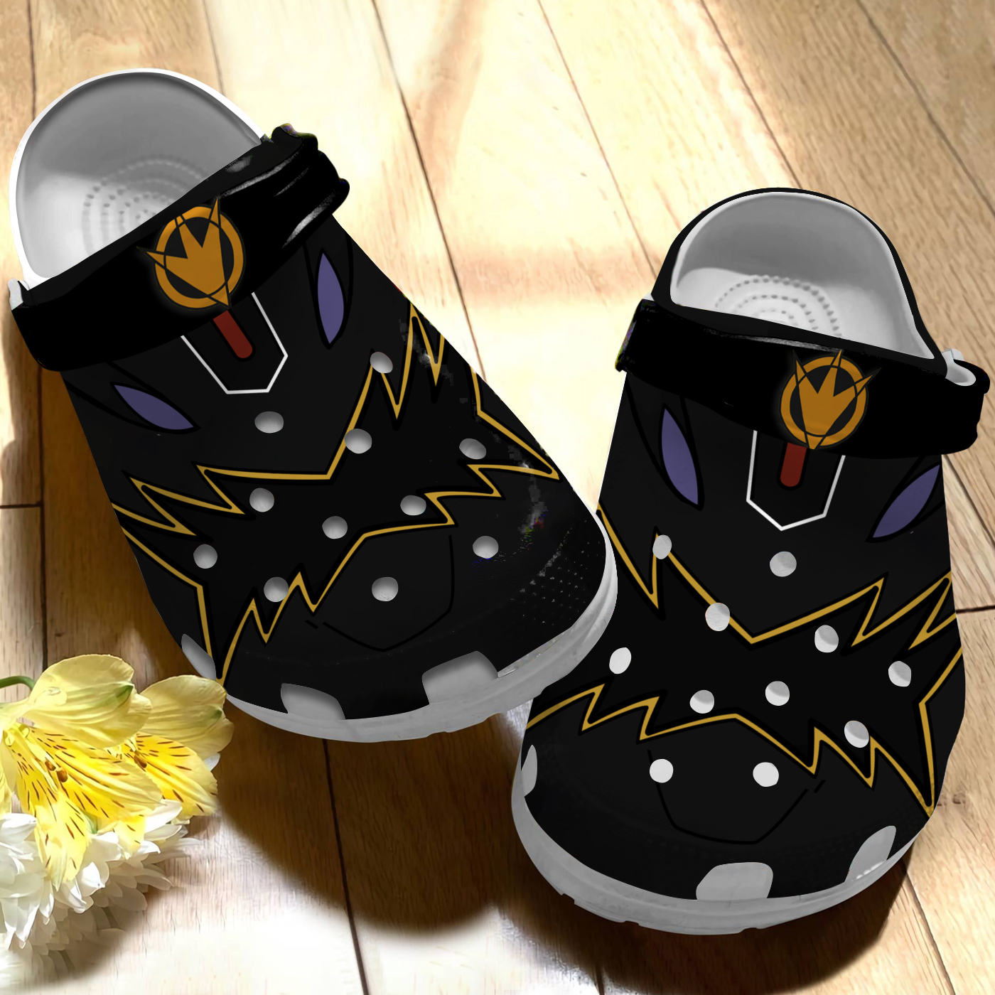 non slip and comfortable power rangers dino thunder black clogs shoes xoxi7