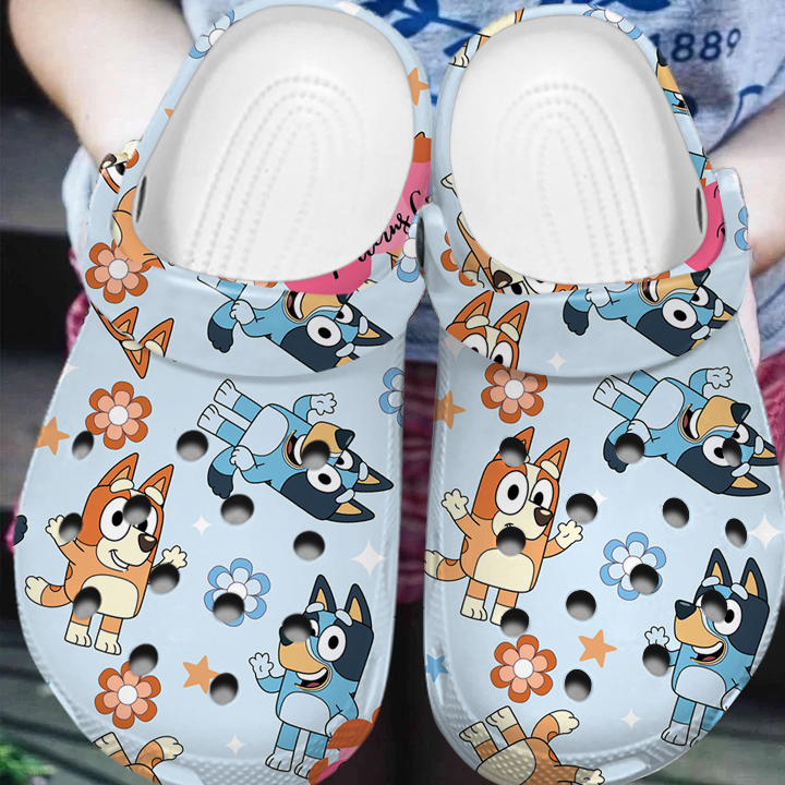 non slip and durable bluey and bingo cartoon crocs 0qxmj