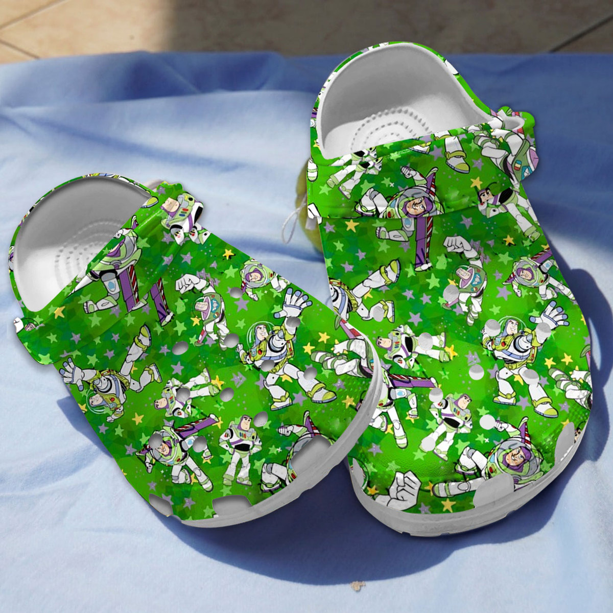 non slip buzz lightyear green clogs for kids 26 adults ljypf