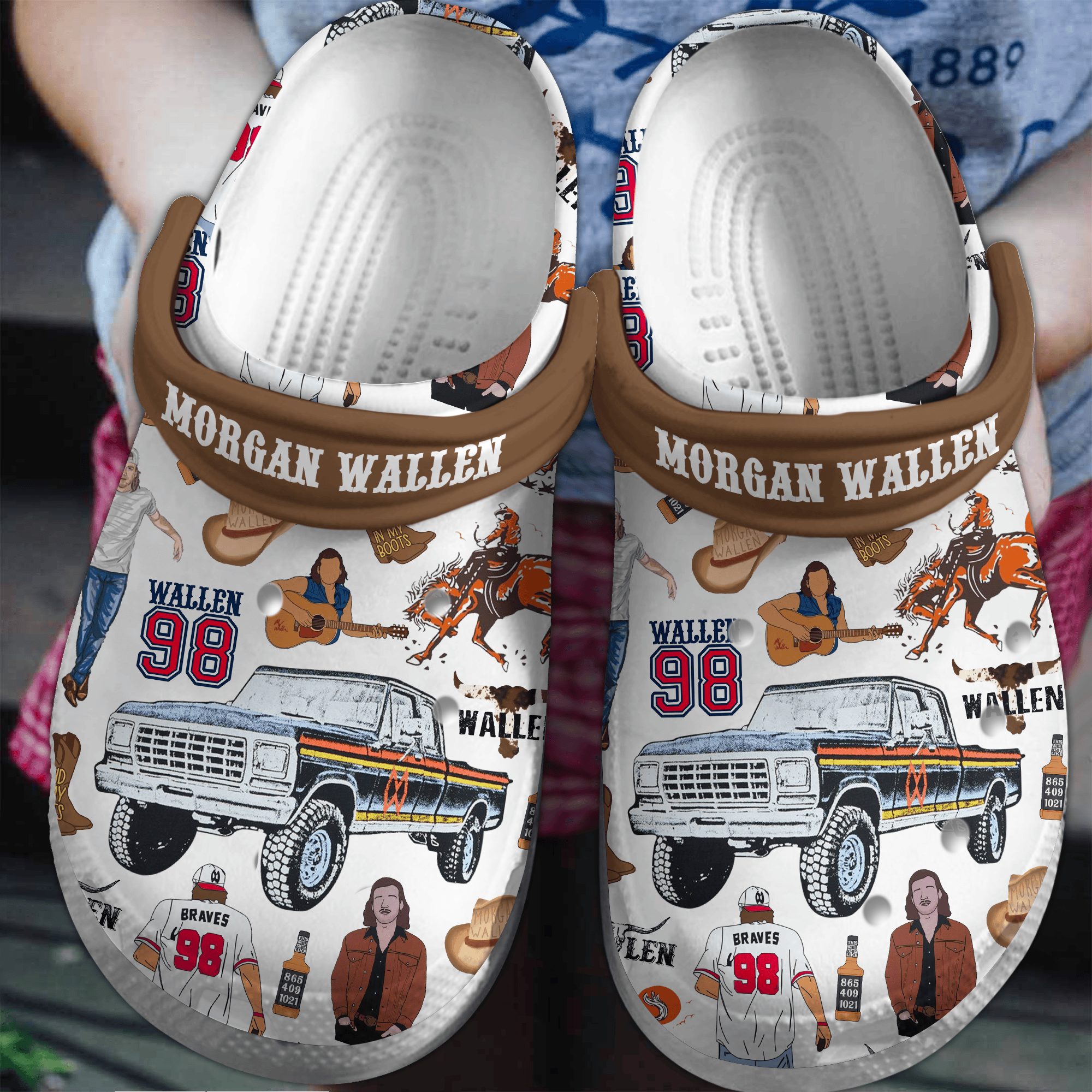 non slip morgan wallen white clogs for kids 26 adluts nsteu