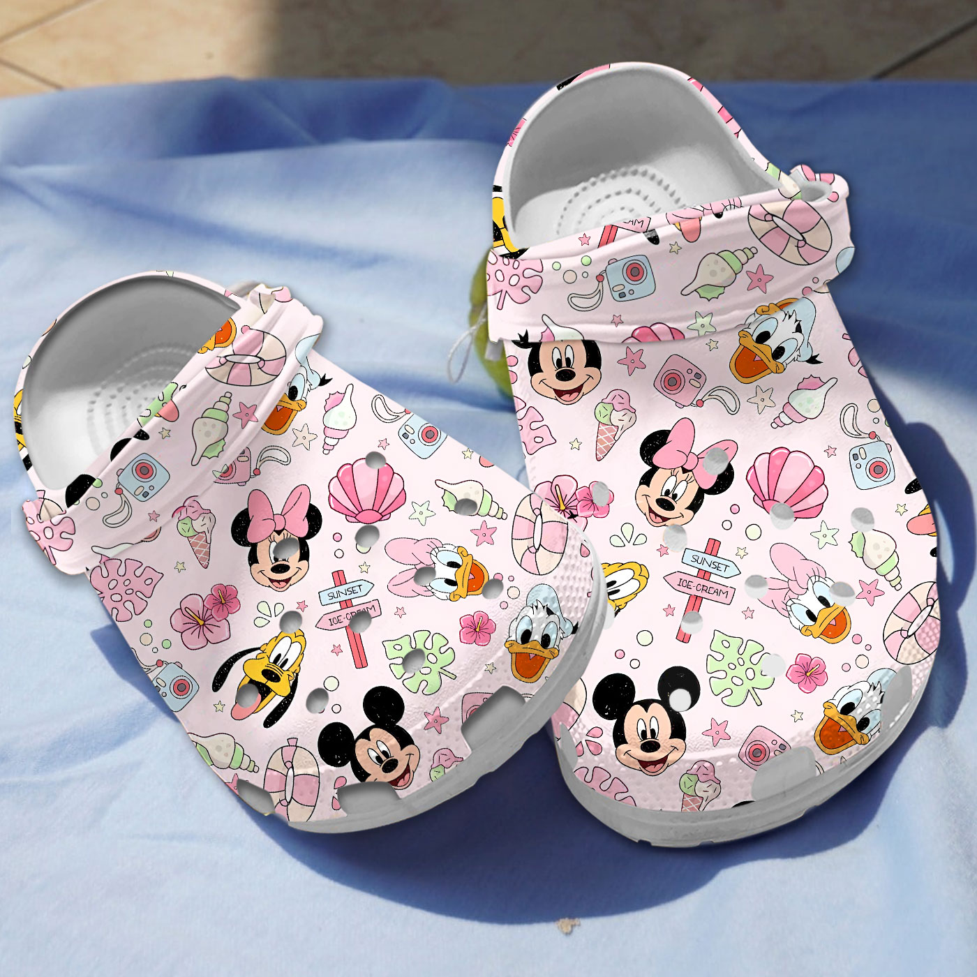 non slip pink shoes mickey mouse cartoon clogs fast shipping worldwide jds7t
