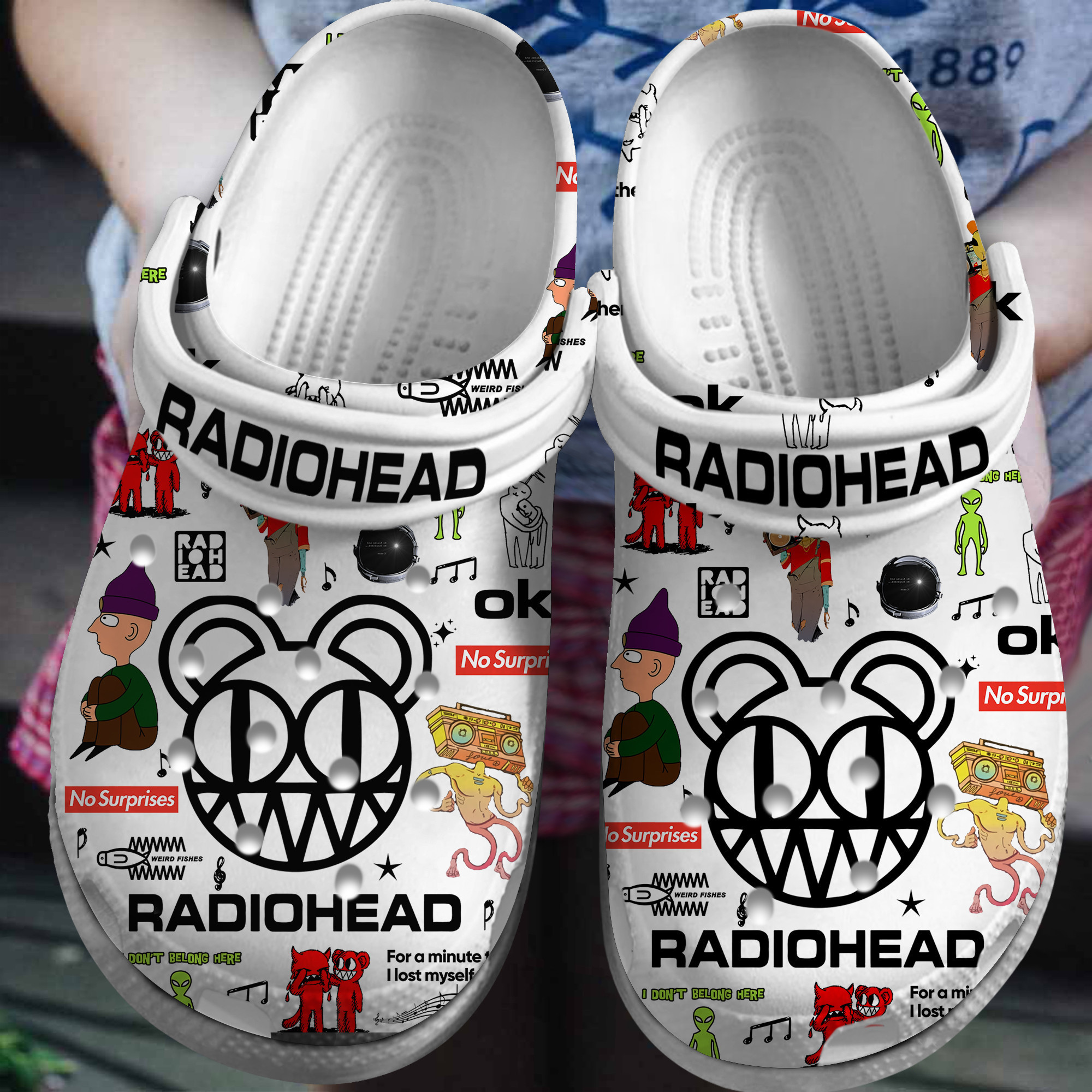 non slip radiohead music white clogs fast shipping worldwide bjp3p