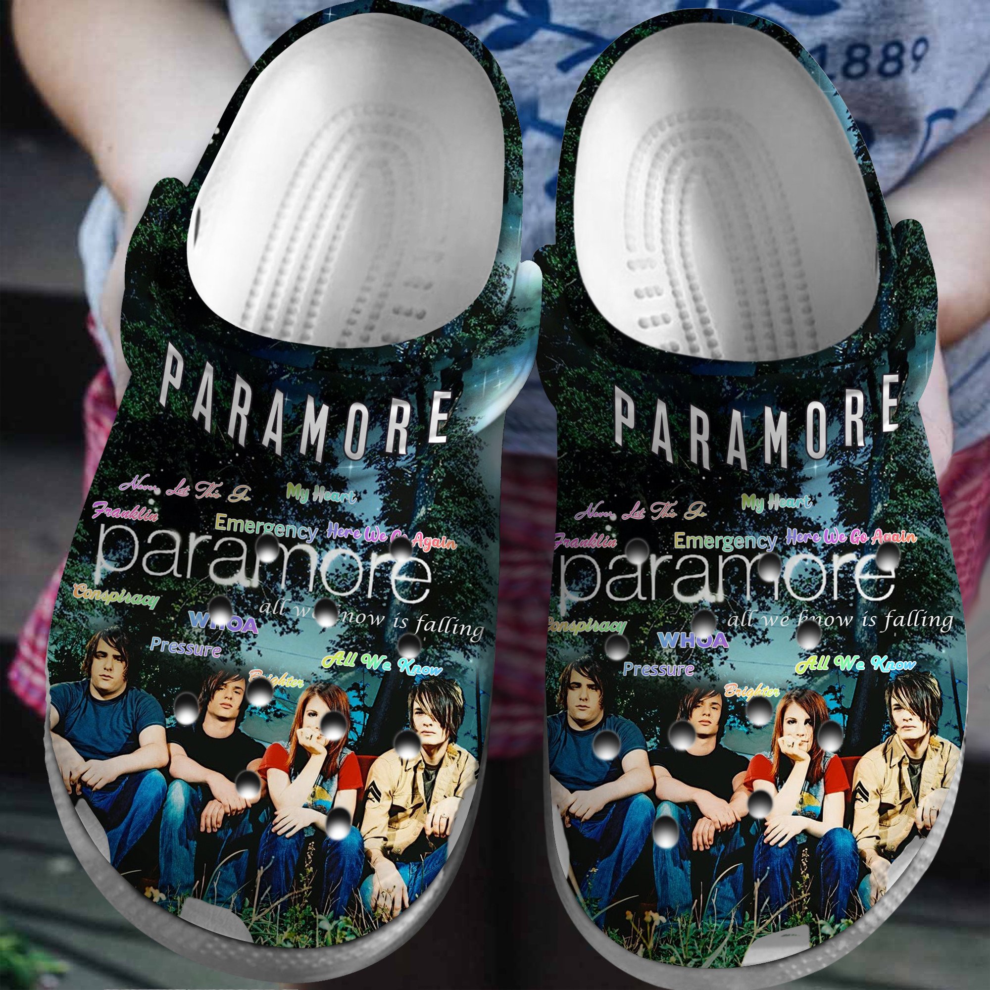 nostalgia paramore music band clogs fast shipping worldwide nwkaj