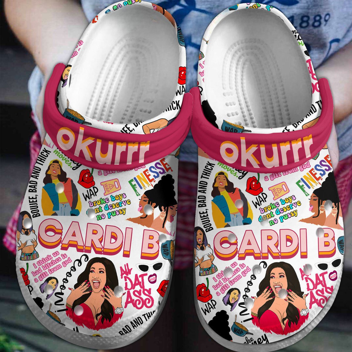 okurrr cardi b fabulous music artist clogs fast shipping worldwide udobw
