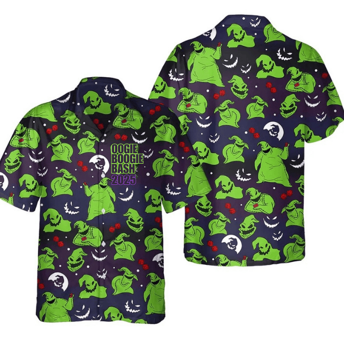 oogie boogie bash trendy cool halloween hawaiian shirt u3q4r