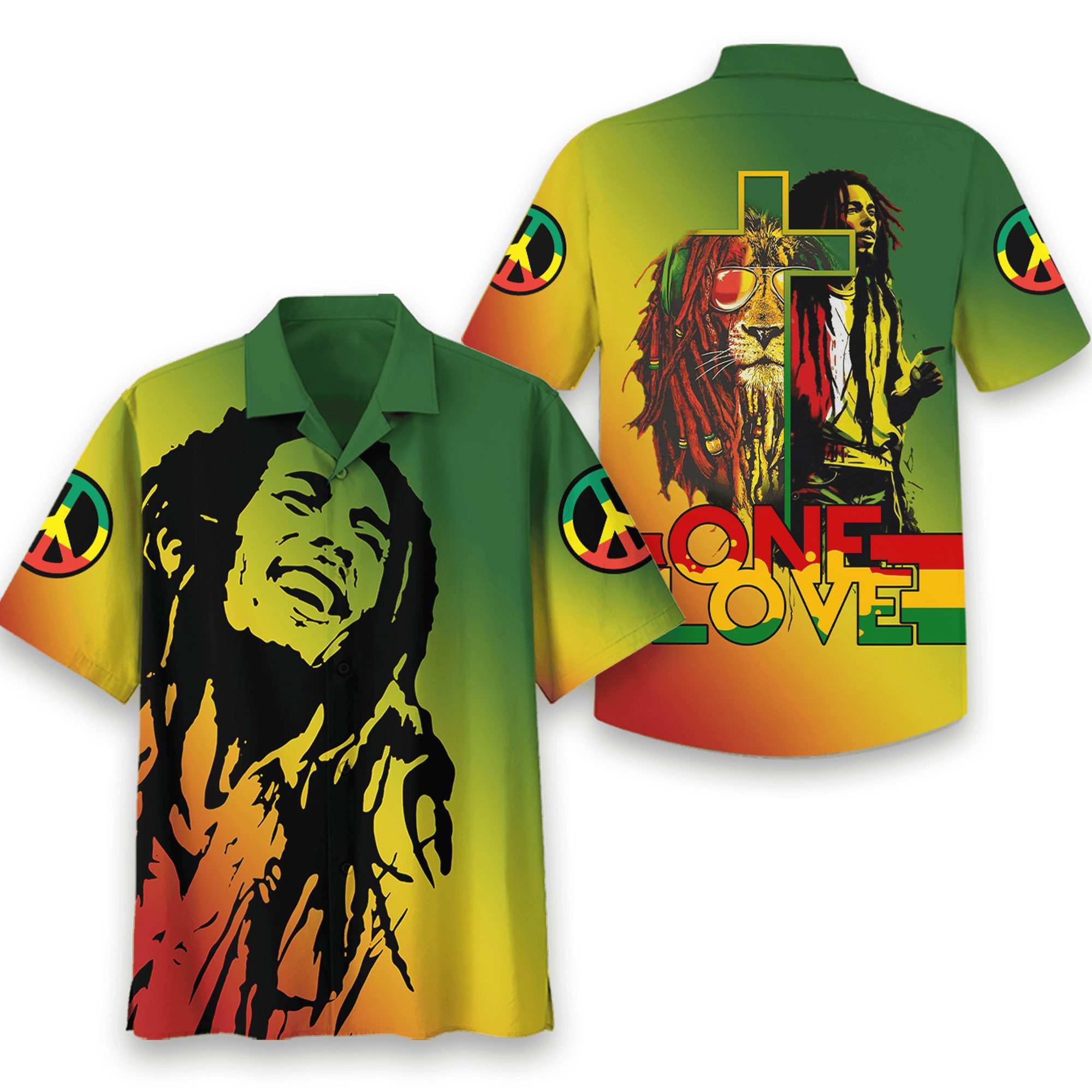 passionate bob marley faithful lion hawaiian shirt q9mfo