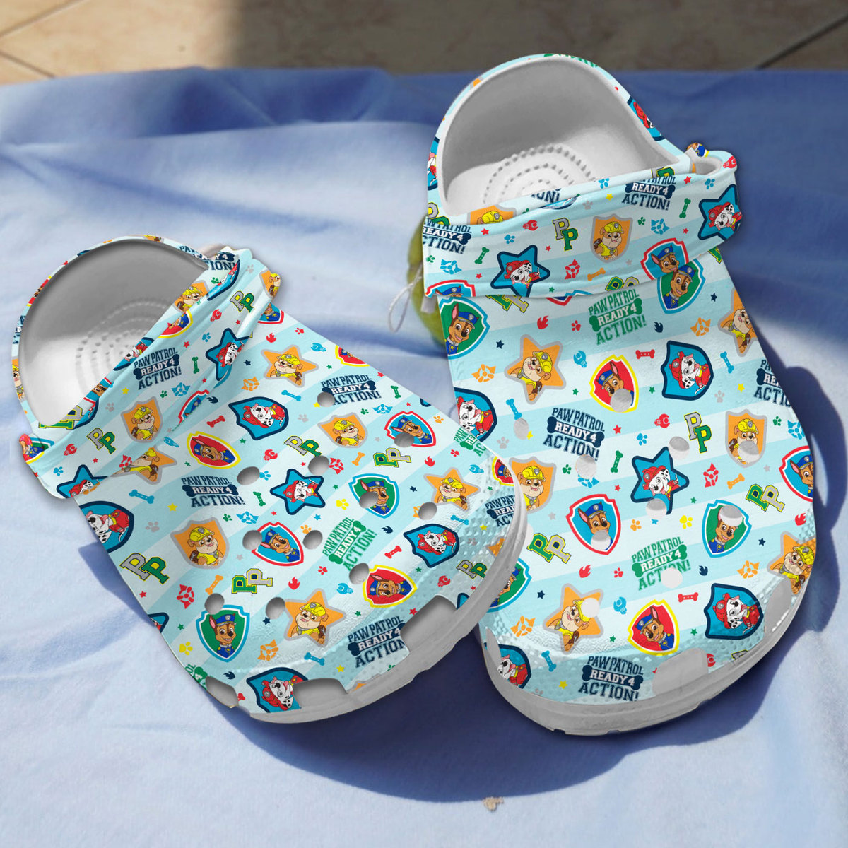paw patrol ready 4 action cartoon blue clogs n2ebm