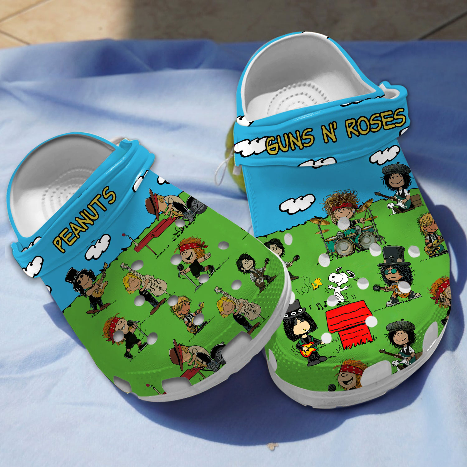 peanut gun n roses classic clogs for kids 26 adults qtzsb